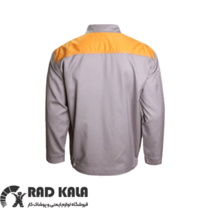 لباس کار اطلس برند مکسون رنگ استخوانی زرد