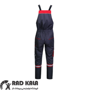 لباس کار دوبنده طوسی قرمز مکسون