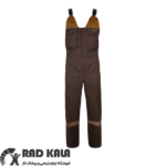 لباس کار مهندسی دوبنده شکلاتی خردلی مکسون