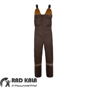 لباس کار دوبنده شکلاتی خردلی مکسون