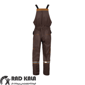 لباس کار مهندسی دوبنده شکلاتی خردلی مکسون