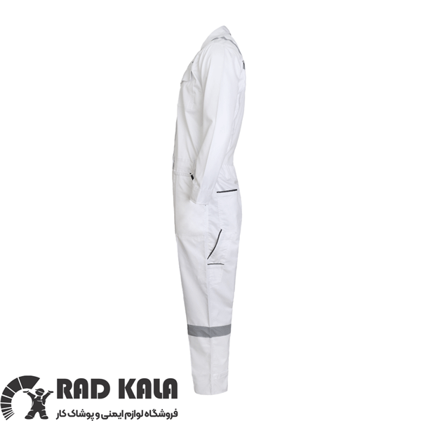 لباس کار یکسره سفید سیلور