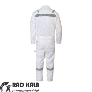 لباس کار مهندسی یکسره سفید سیلور