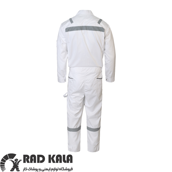 لباس کار مهندسی یکسره سفید سیلور