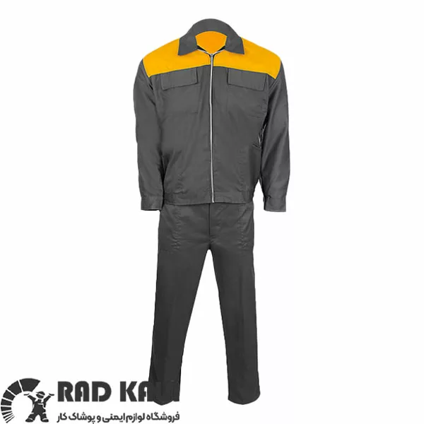 لباس کار ایران خودرویی طوسی زرد