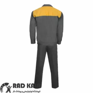 لباس کار ایران خودرو طوسی زرد