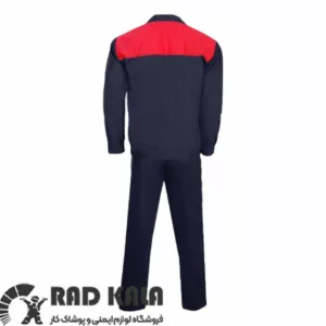 لباس کار ایران خودرویی سرمه ای قرمز