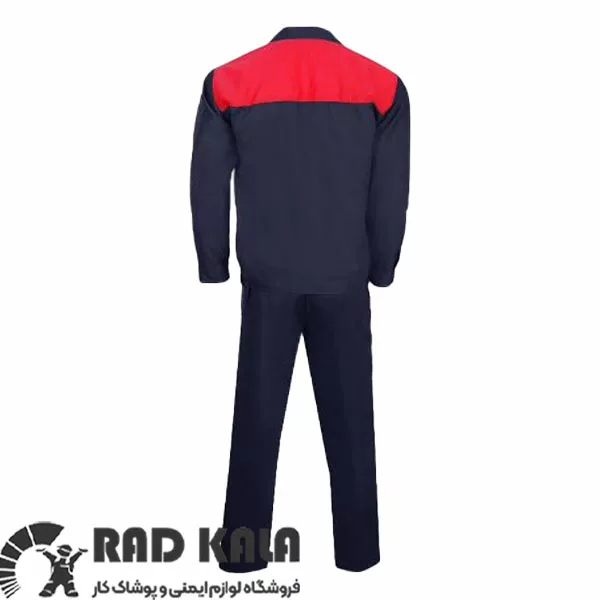 لباس کار ایران خودرویی سرمه ای قرمز