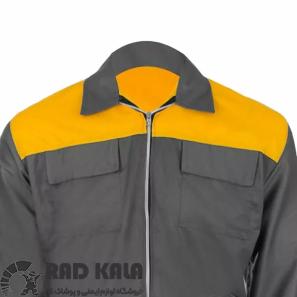 لباس کار ایران خودرویی طوسی زرد