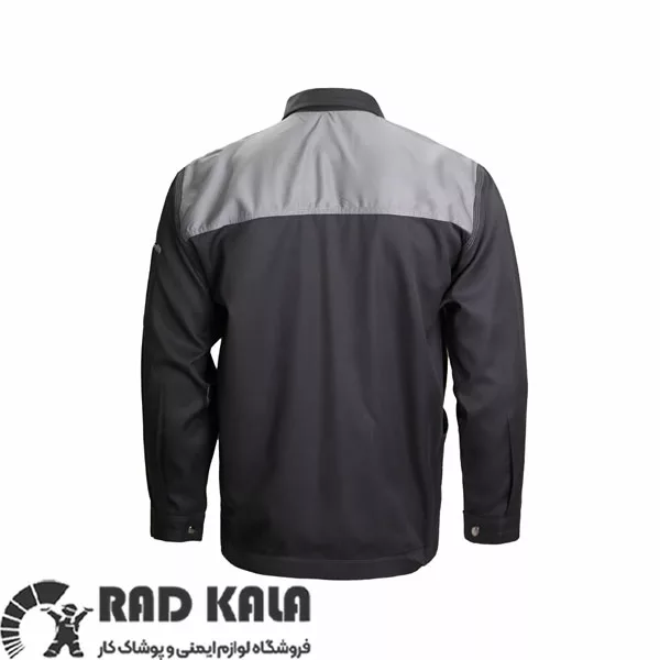 لباس کار اطلس طوسی نقره ای