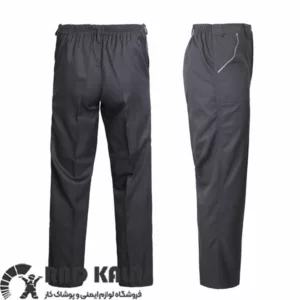 لباس کار اطلس طوسی نقره ای