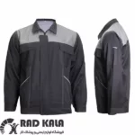 لباس کار اطلس طوسی نقره ای