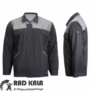 لباس کار اطلس طوسی نقره ای