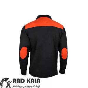لباس کار ست ورک اتم طوسی تیره نارنجی