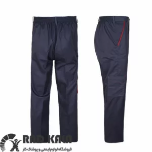 لباس کار ست ورک اتم طوسی قرمز