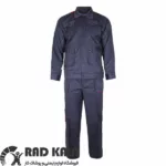 لباس کار ست ورک اتم طوسی قرمز