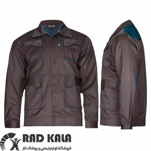 لباس کار ست ورک اتم شکلاتی سبز