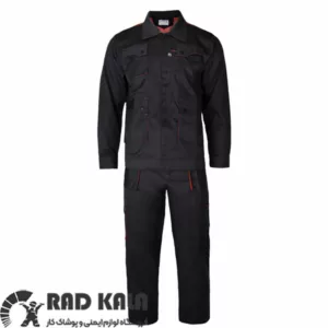 لباس کار ست ورک اتم طوسی تیره نارنجی