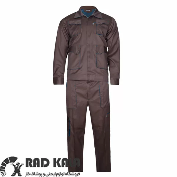 لباس کار ست ورک اتم شکلاتی سبز