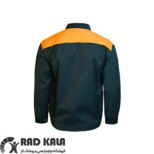 لباس کار اطلس سبز زرد پرتقالی