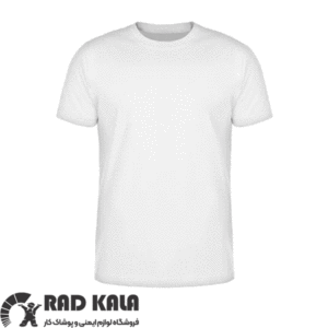 تیشرت یقه گرد پنبه ای مهندسی سفید
