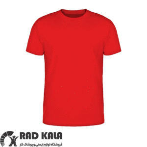 تیشرت یقه گرد پنبه ای مهندسی قرمز
