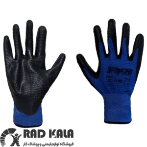دستکش ایمنی کف مواد شیاری نیتریل فوکس