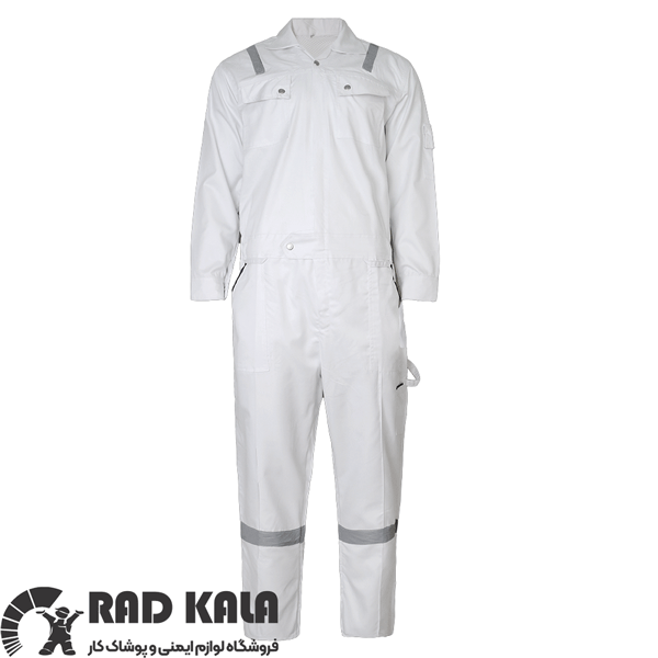 لباس کار مهندسی یکسره سفید سیلور