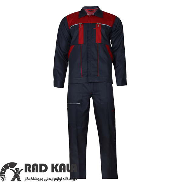 لباس کار سیناورک طوسی قرمز