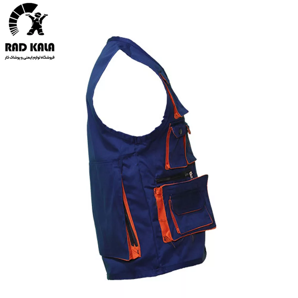 قیمت جلیقه کتان خبرنگاری رنگ آبی نفتی