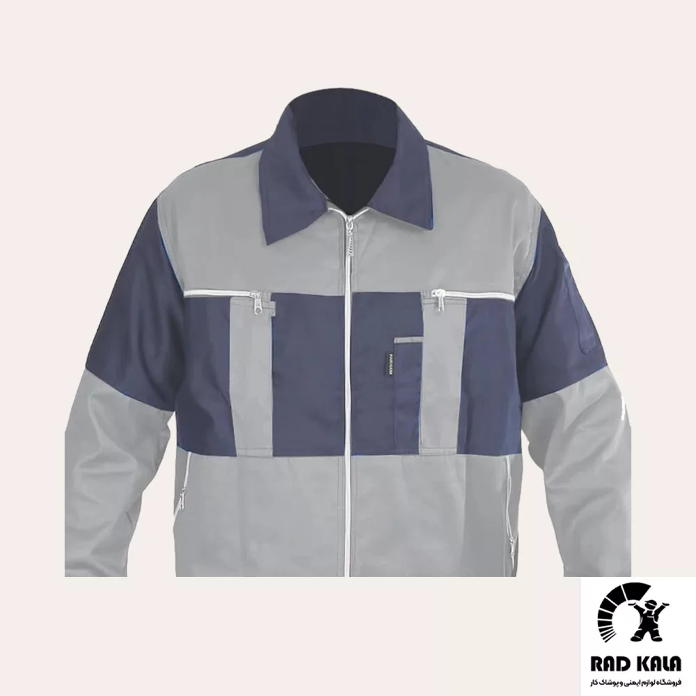 لباس کار دو تیکه سیلوری مدل کارگری