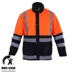 کاپشن مدل راهداری دو رنگ نارنجی مشکی